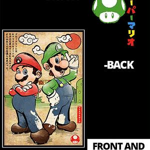 Graphic for Super Plumber Bros woodblock