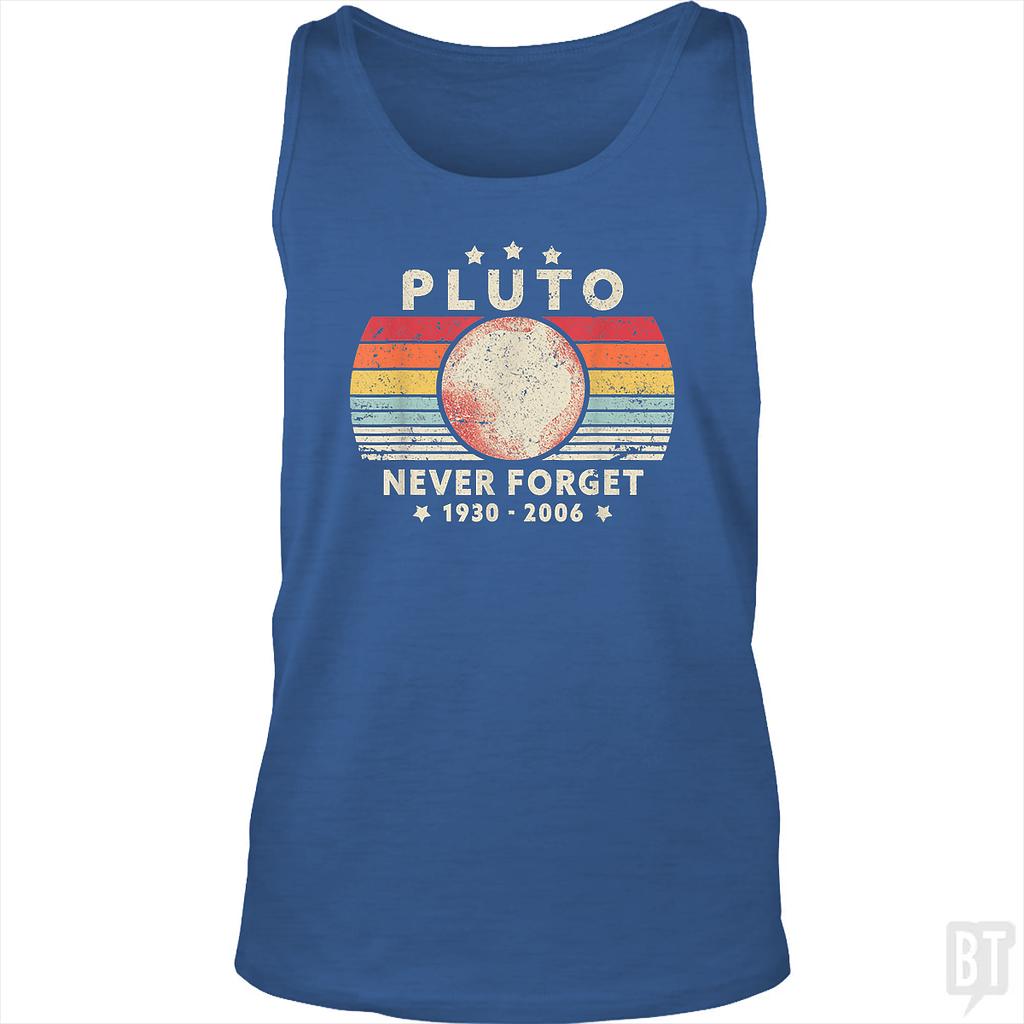 BustedTees: Never Forget Pluto Tank Top