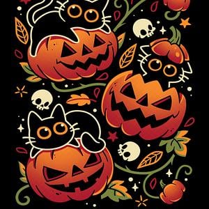 Graphic for Black Cats Pumpkin Party