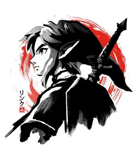 Qwertee: Sumi-e Swordsman
