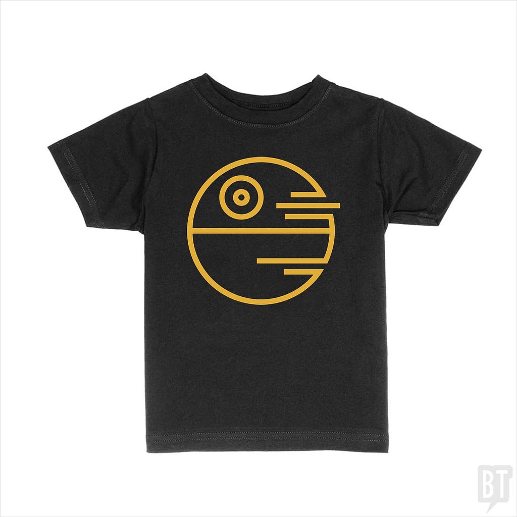 BustedTees: Death Star Kids Shirt