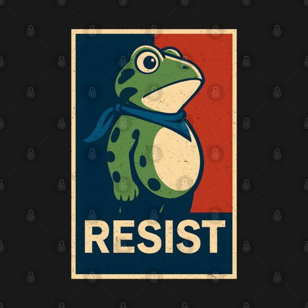 TeePublic: resist-frog