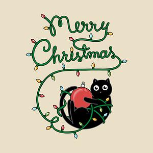 Graphic for Cat merry christmas