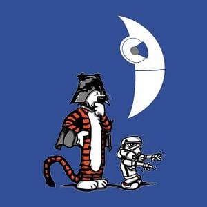 Graphic for DARTH HOBBES AND CALVIN TROOPER Baby Bodysuit