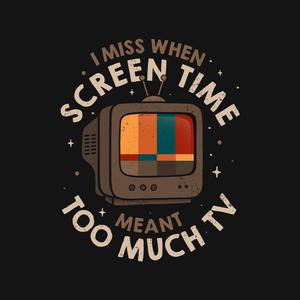 Graphic for Screen Time Meant Too Much TV