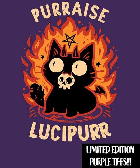 Qwertee: Demon Cat Lucipurr