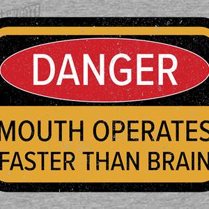 Graphic for Mouth Operates Faster Than Brain