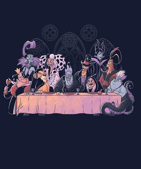 Qwertee: Dinner of Villains