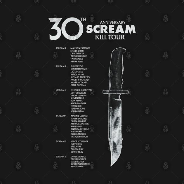 TeePublic: Scream Kill Tour – 30th Anniversary