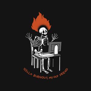 Graphic for Skeleton Computer Burnout