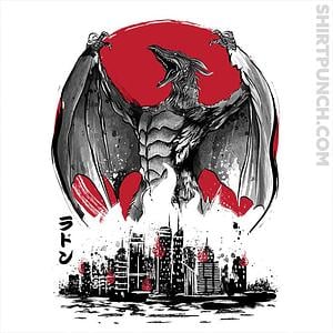 Graphic for Fire Pteranodon Attack Sumi-e