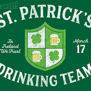 Graphic for St Patrick's Drinking Team