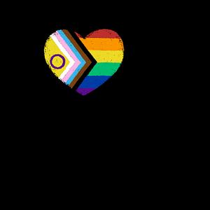 Graphic for Progress Pride Flag Heart
