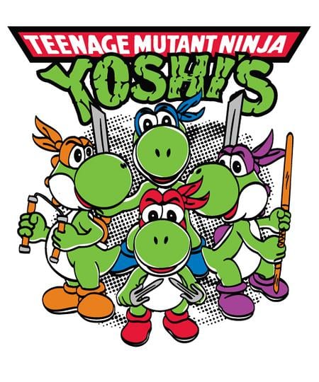 Qwertee: Teenage Mutant Ninja Yoshi's