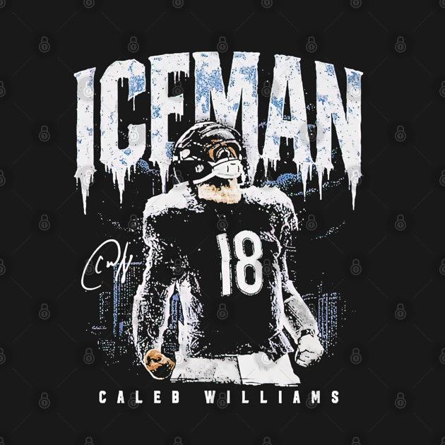 TeePublic: Caleb Williams Chicago Iceman signature