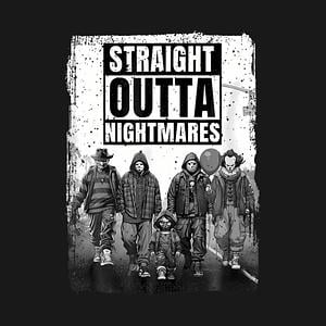 Graphic for Vintage Horror Halloween Scary Straight Outta Nightmares