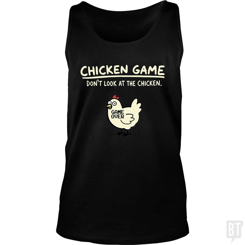 BustedTees: Chicken Game Tank Top
