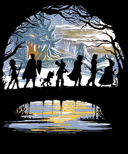 Qwertee: The Fellowship of the Dungeons