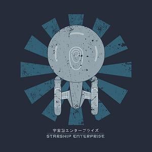 Graphic for Starship Enterprise Retro Japanese Star Trek