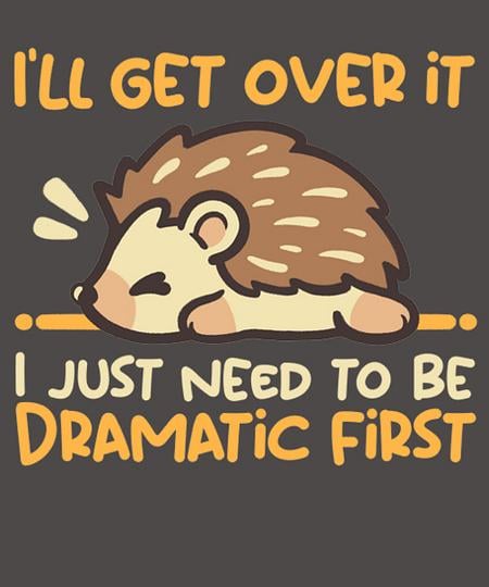 Qwertee: Dramatic hedgehog