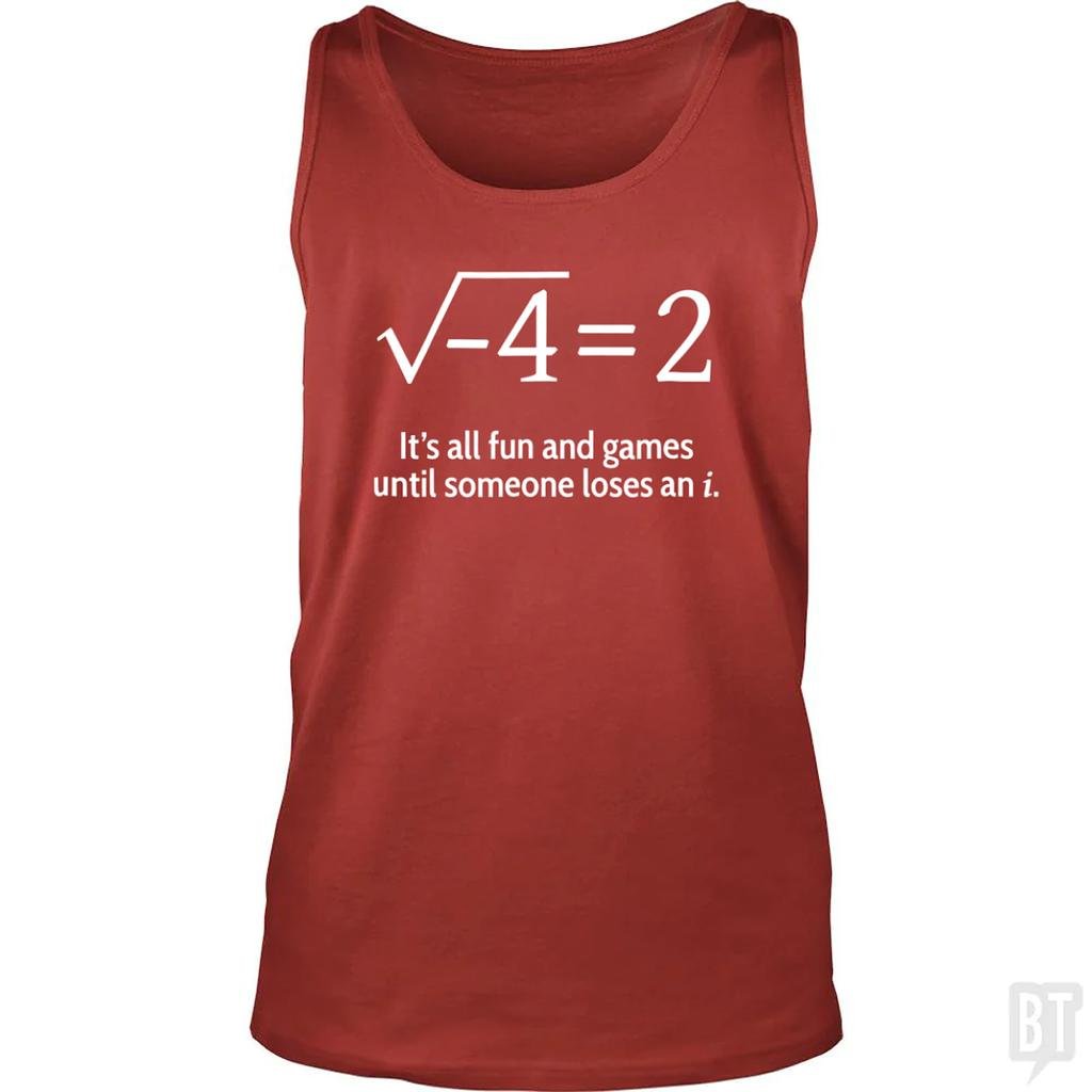 BustedTees: Funny Math Tank Top
