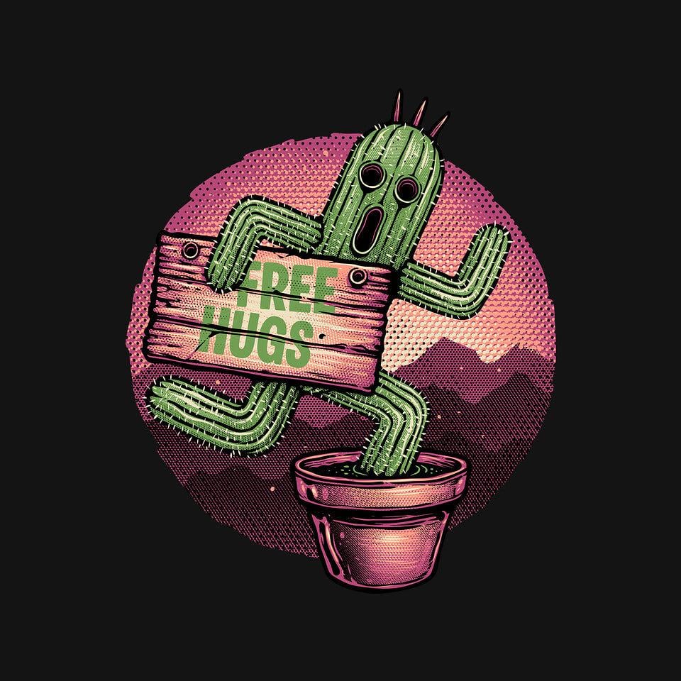 TeeFury: Huggable Cactus