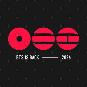 Graphic for comeback 2026 bts