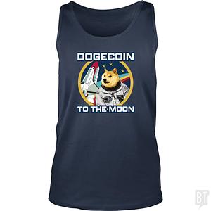 Graphic for Dogecoin to the Moon Tank Top