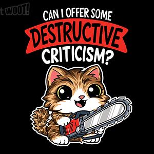 Graphic for Destructive Criticism