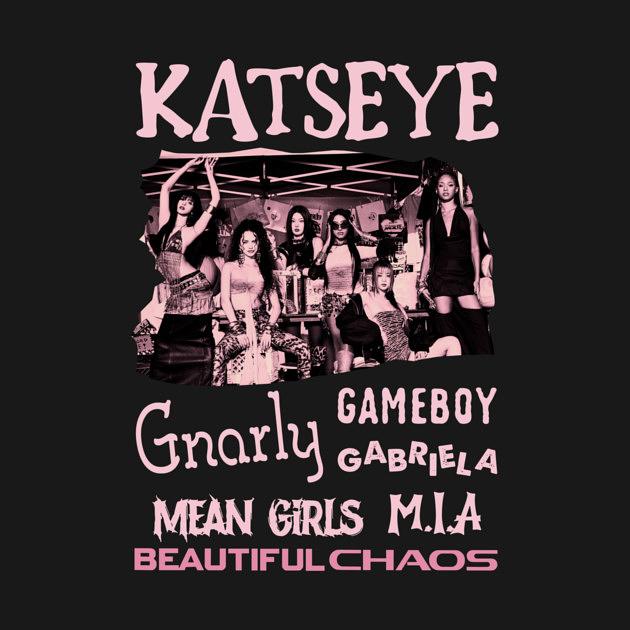 TeePublic: Katseye Beautiful Chaos Tracklist Retro