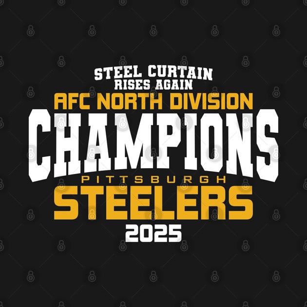 TeePublic: Steelers AFC North Champs 2025