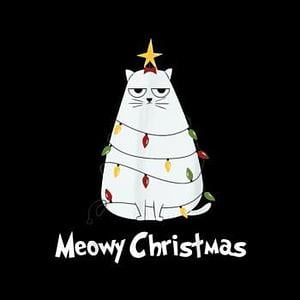 Graphic for Meow Christmas Hoodie
