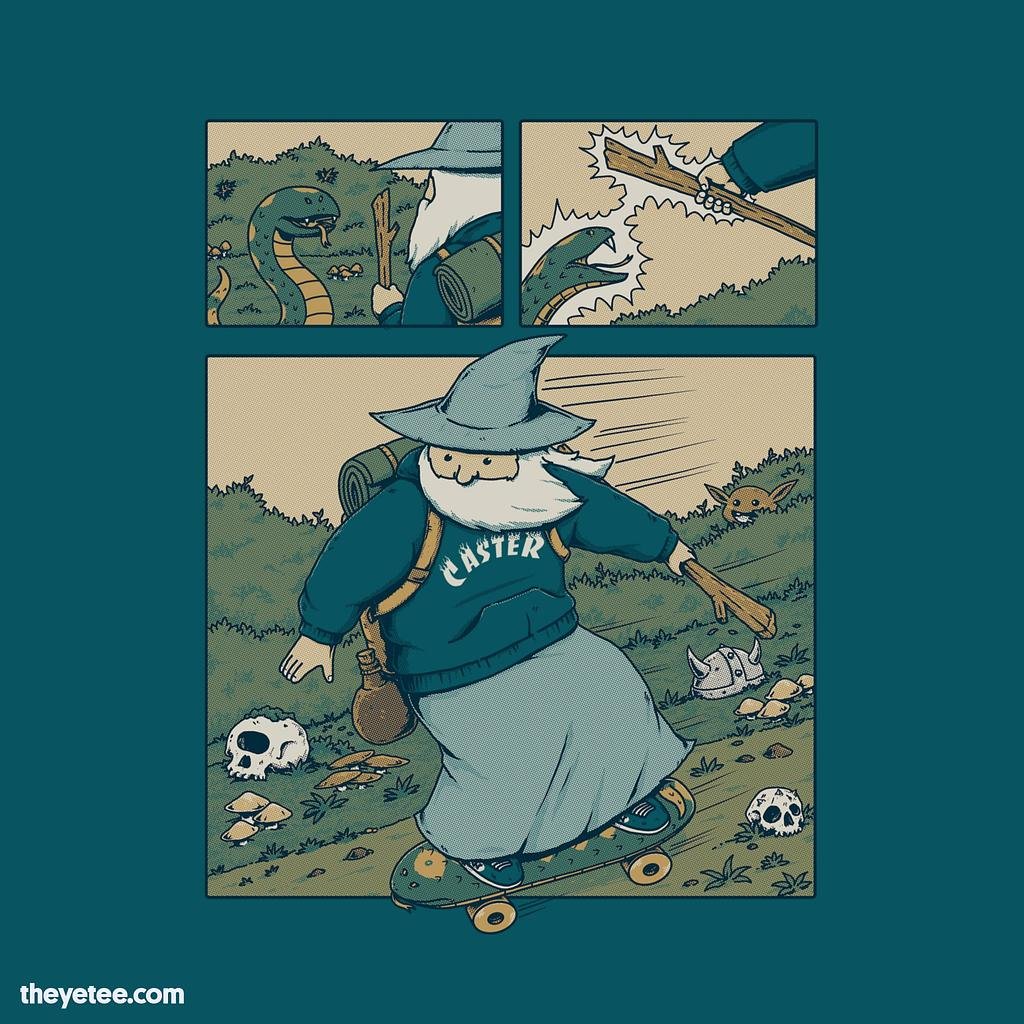 The Yetee: Snakeboarding Wizard (resub for daily)