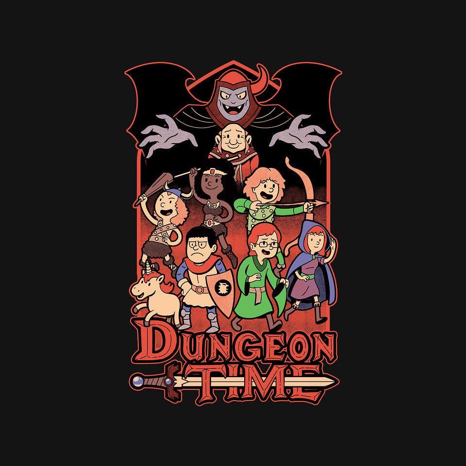 TeeFury: Dungeon Time Animation RPG