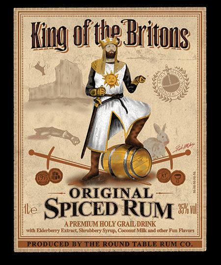 Qwertee: King of the Britons - Spiced Rum