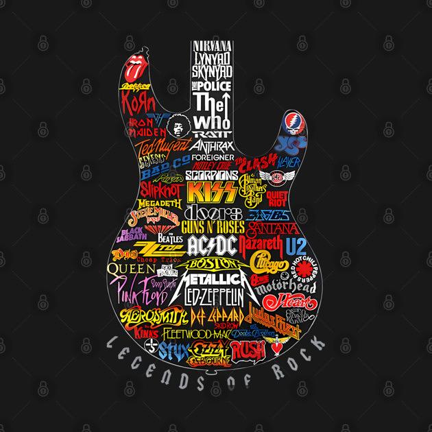 TeePublic: Legends Of Rock Guitar