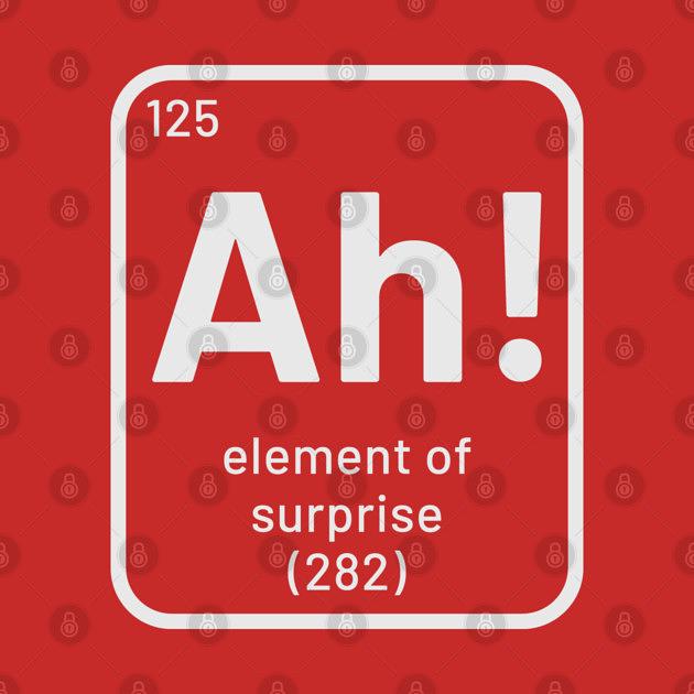 TeePublic: Ah!!! Element of surprise Blue