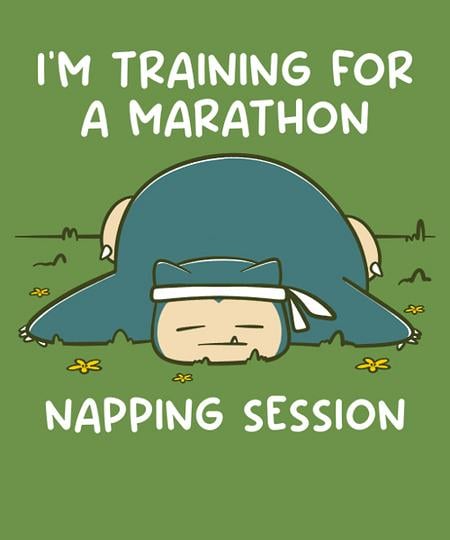 Qwertee: Marathon Nap