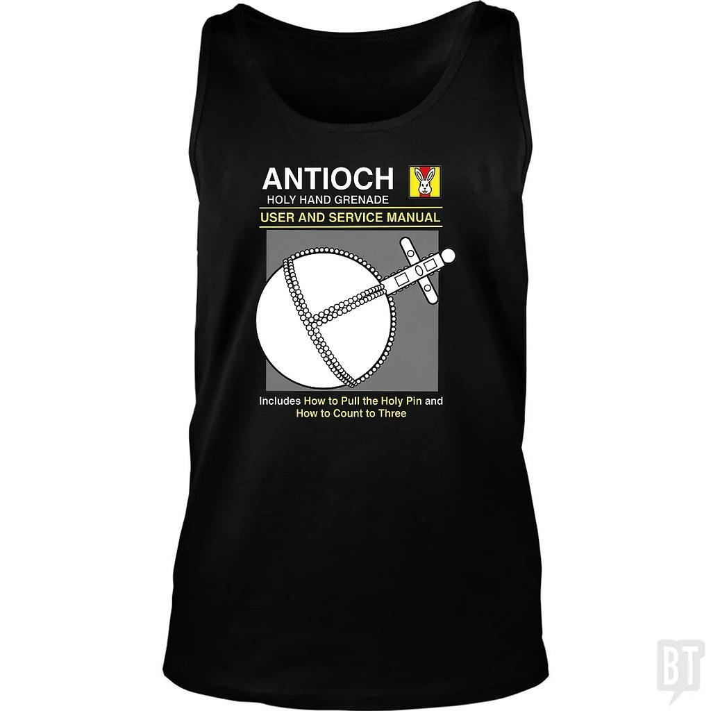 BustedTees: Antioch Holy Hand Grenade Tank Top