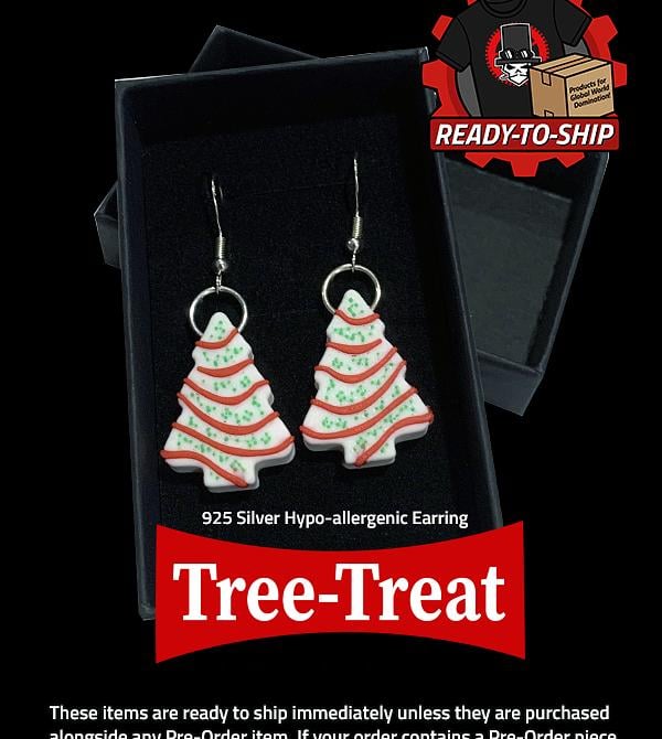 teeVillain: Tree Treat Earrings
