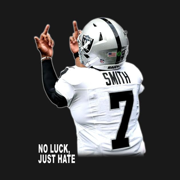 TeePublic: Geno Smith No Luck Just Hate, Raiders