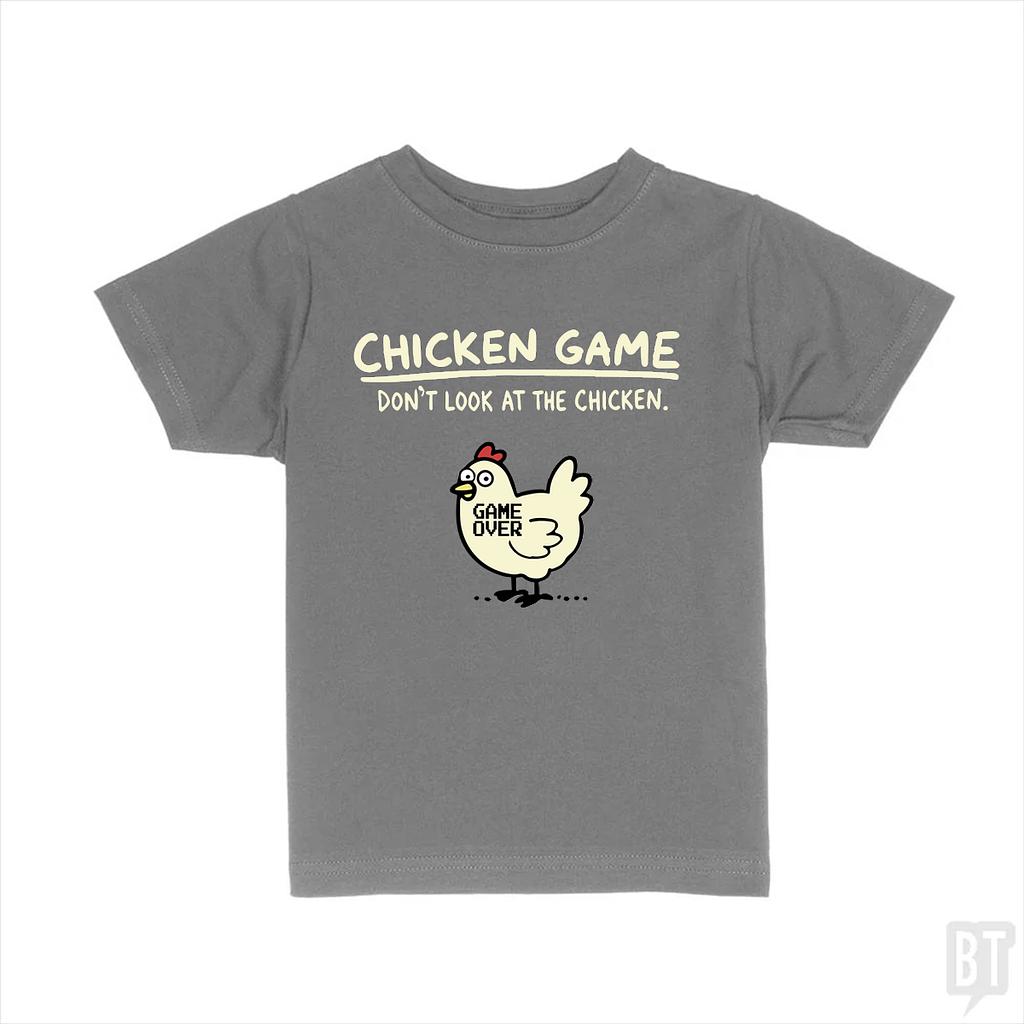BustedTees: Chicken Game Kids Shirt