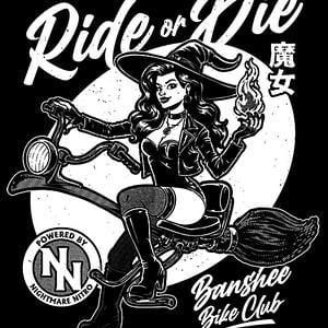 Graphic for Pinup Biker Witch