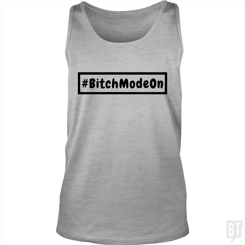 BustedTees: #BITCHMODEON Tank Top