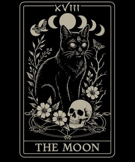 Qwertee: The moon cat tarot