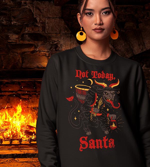 teeVillain: Not Today Santa