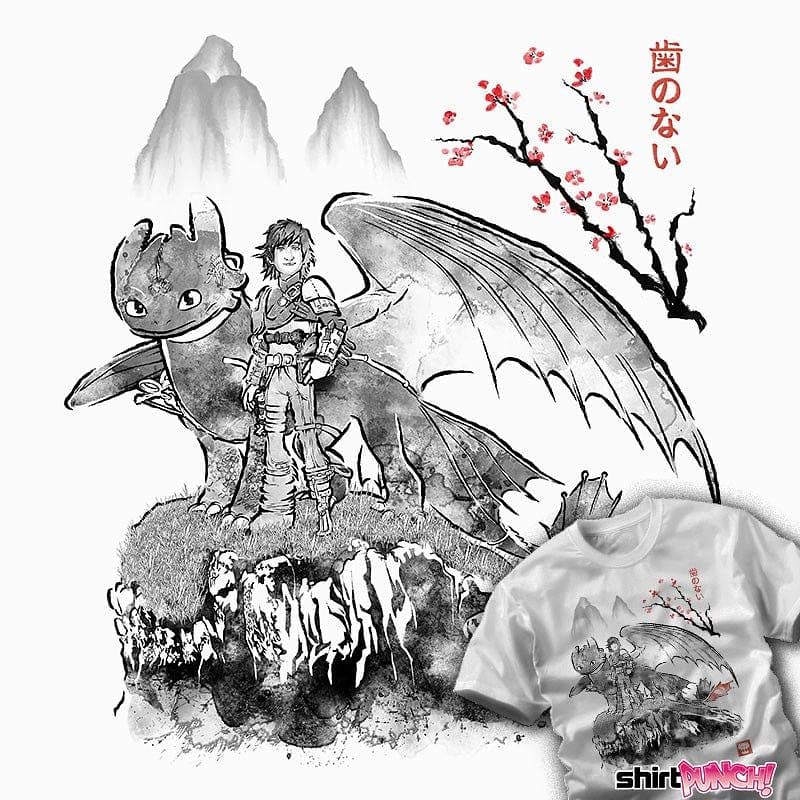 ShirtPunch: Toothless Sumi-e