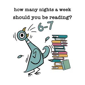 Graphic for How Many Nights A Week Should You Be Reading 6-7 Pigeon-Elephant-Piggie Children's Books