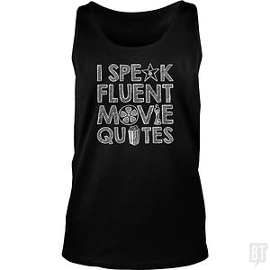 Graphic for I Speak Fluent Movie Quotes Tank Top