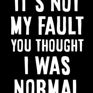Graphic for Not my fault